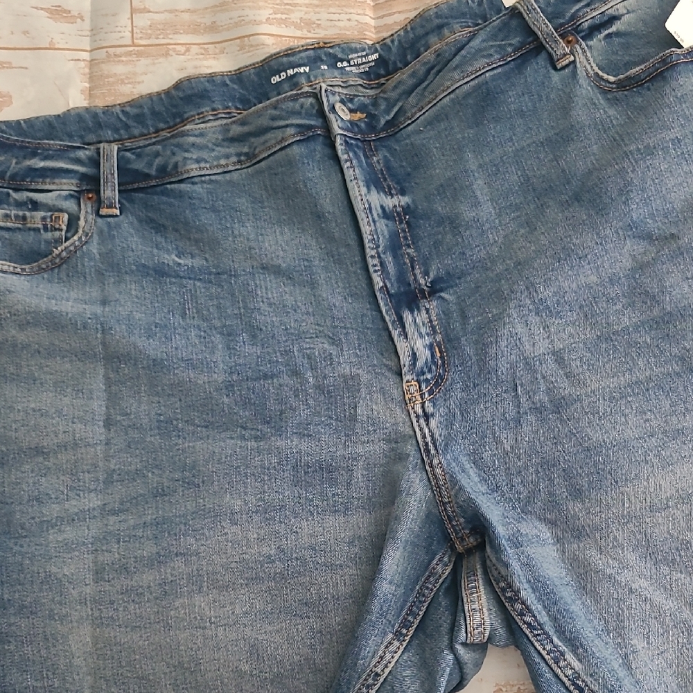 Old Navy O.G. Straight‎ High Rise Denim Shorts .. Sz 28 .. New